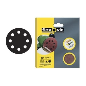 Image of Flexovit Hook & Loop Sanding Discs 115mm Assorted (Pack of 6)