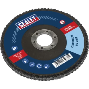 Image of Sealey Zirconium Abrasive Flap Disc 125mm 80g