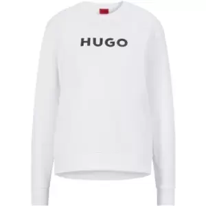 Image of Hugo Logo Hugo Sweatshirt - White