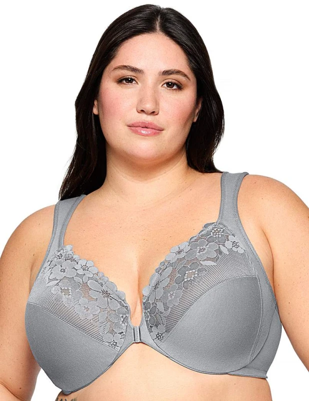 Image of Glamorise Glamorise 1241 Wonder Wire Bra Silver - Glamorise - Size: 48B Silver Female 48B VK68860