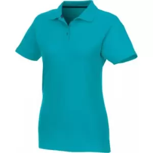 Image of Elevate Womens/Ladies Helios Short Sleeve Polo Shirt (L) (Aqua)