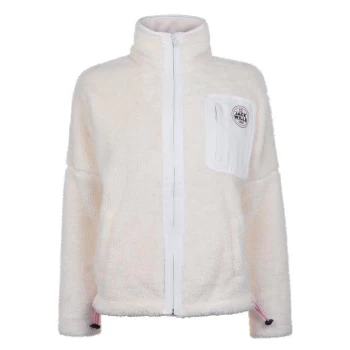Image of Jack Wills Shepperton Fleece Zip Through Fleece - Cream