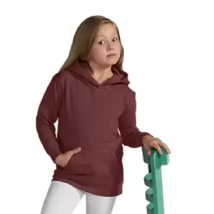 Image of SG Kids Unisex Plain Hooded Sweatshirt Top / Hoodie (3-4) (Burgundy)