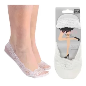 Image of Secret Socks Lace White