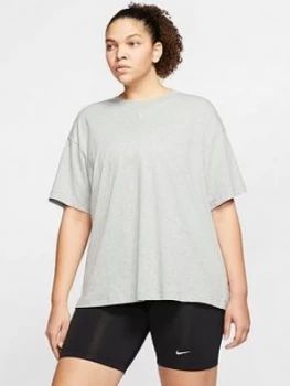 Image of Nike Nsw Essential T-Shirt (Curve) - Dark Grey Heather