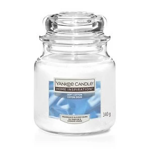 Image of Yankee Candle Soft Cotton Candle Medium