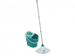 Image of Leifheit Classic Mop and Bucket Set - Turquoise