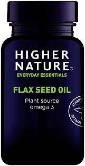 Image of Higher Nature Organic Flax Seed Oil Capsules 180 capsule