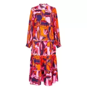 Image of Never Fully Dressed Foxy Tiered Dress - Pink