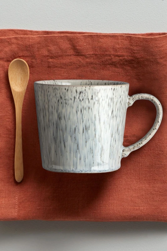 Image of Denby Halo Speckle Set of 2 Mugs in Grey Grey Unisex