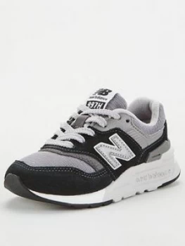 Image of New Balance 997 Childrens Trainers - Black/Grey, Size 2