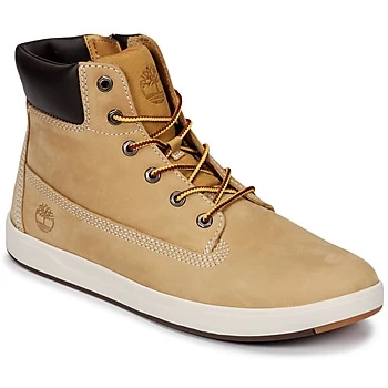 Image of Timberland Davis Square 6" Boot boys's Childrens Shoes (High-top Trainers) in Brown,5