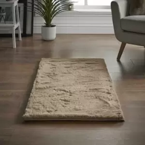 Image of Alan Symonds - Faux Rabbit Fur Rug Super Soft Large Thick Pile Luxurious AntiSlip Rug Floor Mat, Mink, 60x120cm - Multicoloured