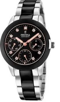 Image of Festina Watch Two Hands Multifunction Ladies - Black
