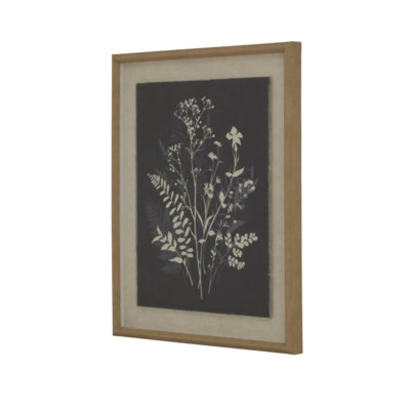 Image of Flora & Fauna Collection Grove On Linen In Beaded Frame