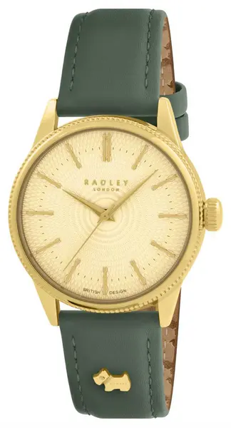 Image of Radley RY21652 Lewis Lane (35mm) Champagne Dial / Green Watch