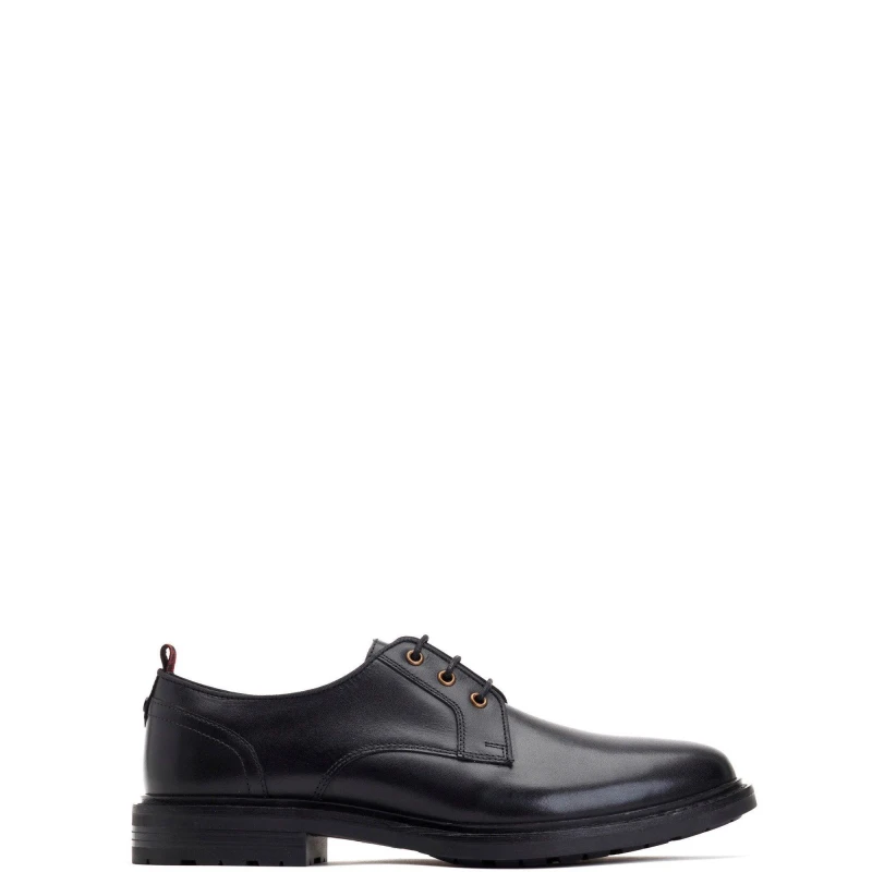 Image of Base London Base London Men Dime Derby Shoe in Black Size: 8 Black 8 Male 5038538352945