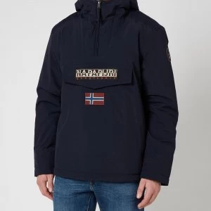 Image of Napapijri Mens Rainforest Winter 2 Hooded Anorak Jacket - Blu Marine - L