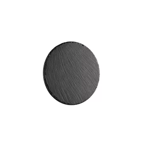 Image of Raven Modern Round Flush Wall Lamp Black 3000K