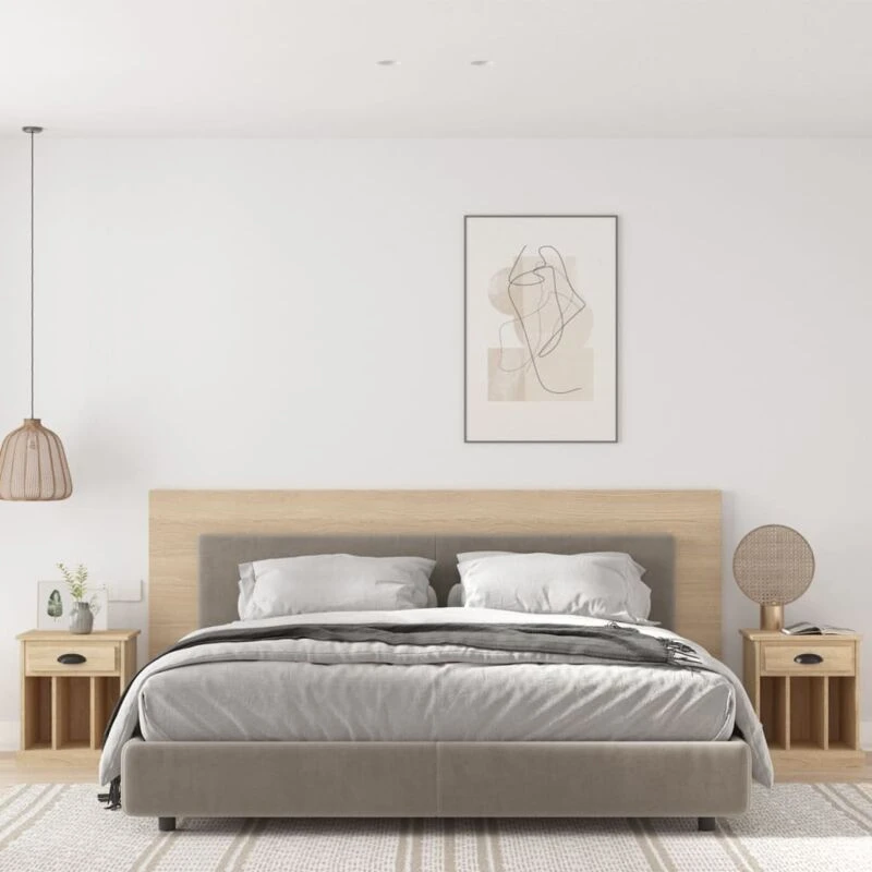 Image of VIDAXL Bedside Cabinets 2 pcs Sonoma Oak 43x36x50cm Vidaxl 8720845792411