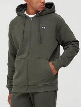 Image of Urban Armor Gear Rival Fleece Full Zip Hoodie - Green/White
