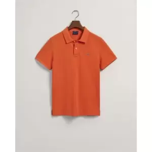 Image of Gant Original Pique Polo Shirt - Orange