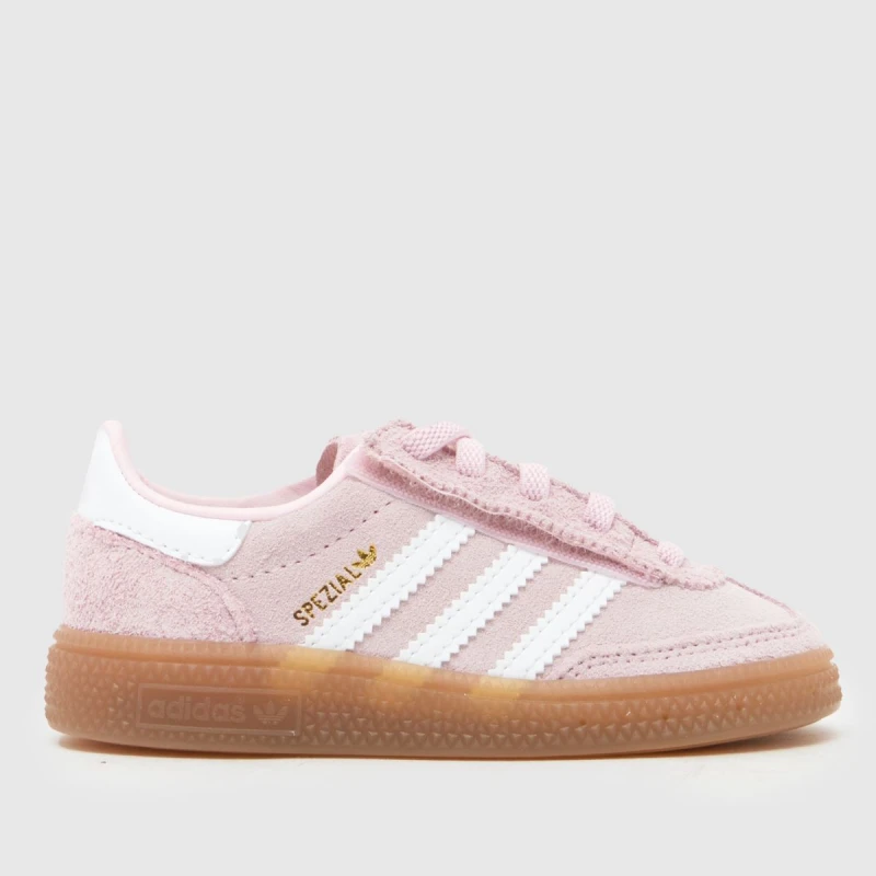 Image of adidas Originals Handball Spezial Shoes Infants Pink/White unisex C8 (25.5)