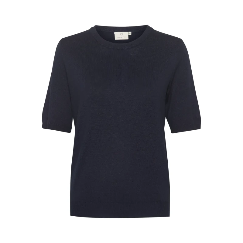 Image of Kaffe Womens round neck sweater KAFFE Lizza Bleu Female L