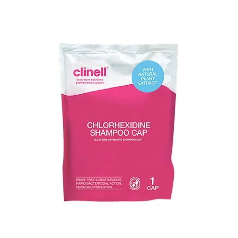 Image of Clinell Clinell Chlorhexidine Shampoo Cap CHGSC1 CHGSC11