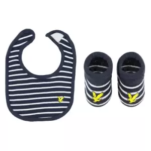 Image of Lyle and Scott Bib and Bootie Set - White