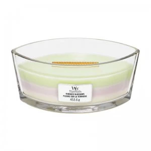 Image of WoodWick Trilogy Terrace Blossoms Ellipse Candle 453.6g