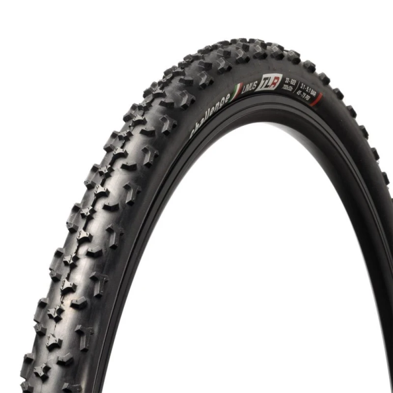 Image of Challenge Limus Vulcanized Tubeless Ready CX Tyre Black unisex 700c X33mm