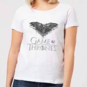 Image of Game of Thrones Three-Eyed Raven Womens T-Shirt - White - 3XL