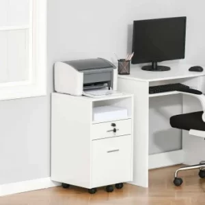 Image of Trevaylor Mobile Filing Cabinet, white