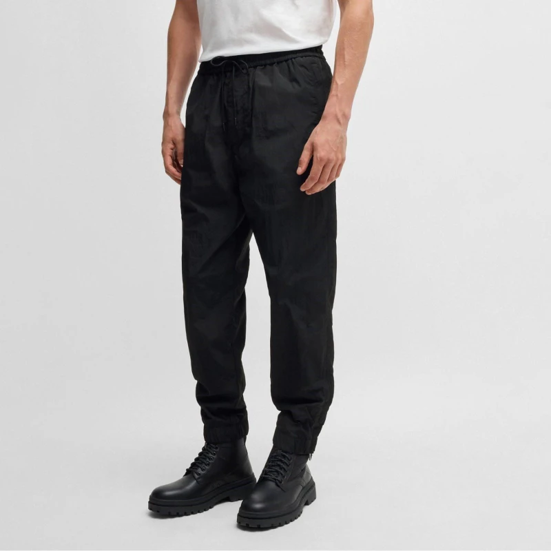 Image of Boss Sracky2 Relaxed-Fit Trousers Black male 36R