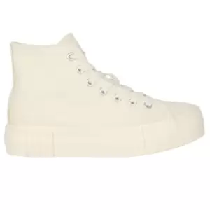 Image of Kangol Platform High Top Trainers Ladies - Black