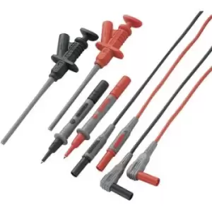 Image of VOLTCRAFT MS-6 Safety test lead et [Banana jack 4mm - Test probe] 1.20 m Black, Red 1 Set