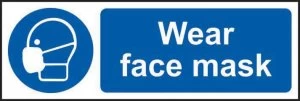 Image of Wear face mask Sign, Self Adhesive Vinyl