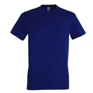 Image of SOLS Mens Imperial Heavyweight Short Sleeve T-Shirt (M) (Ultramarine)