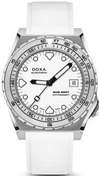 Image of Doxa Watch SUB 600T Whitepearl Rubber