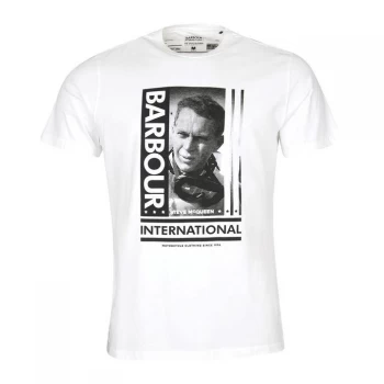 Image of Barbour International Goggles Steve Tee - White WH32