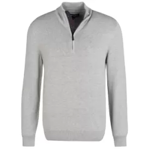 Image of Barbour Mens Avoch Half Zip Grey Marl XXL