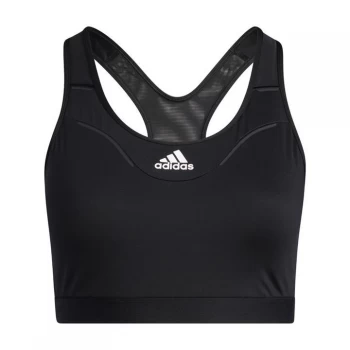 Image of adidas Believe This HEAT. RDY Bra (Plus Size) Womens - Black / White