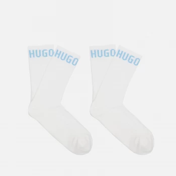 Image of Hugo Boss 2 Pack Sports Socks White Size 39-42