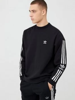 Image of Adidas Originals Lock Up Crew Neck Sweat - Black