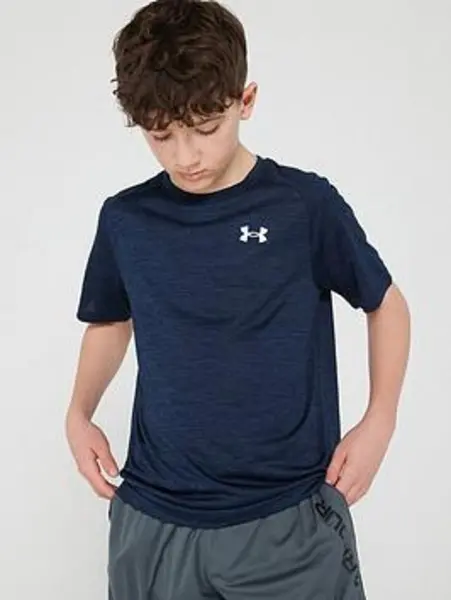 Image of Under Armour Older Boys Tech 2.0 Short Sleeve T-Shirt - Navy, Size S=7-8 Years Navy VDO4W Unisex S=7-8 YEARS