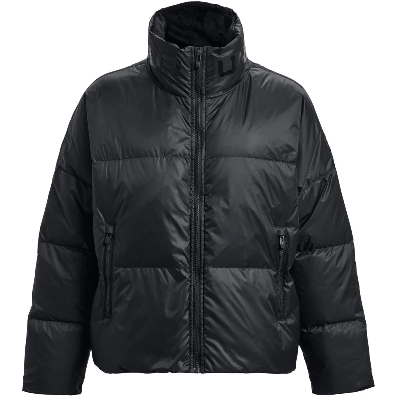 Image of Under Armour Womens CGI Down Puffer Performance Training Jacket Black female 12 (M)