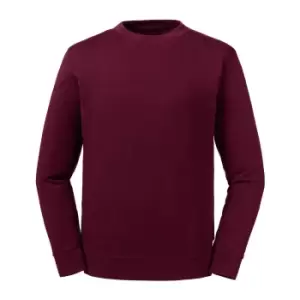 Image of Russell Unisex Adult Reversible Organic Sweatshirt (M) (Burgundy)