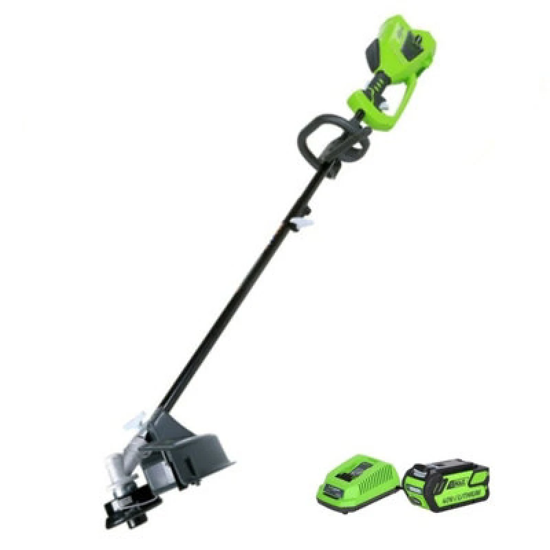 Image of Greenworks GD40BC 40v Cordless Brushless Grass Trimmer 350mm GD40BCK4 Batteries: 1 x 4ah Li-ion