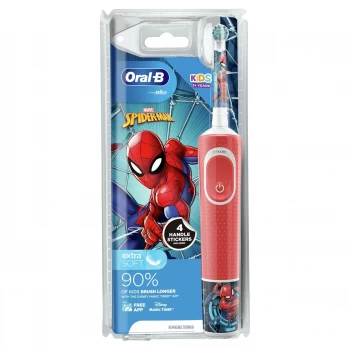 Image of Oral B Spiderman Kids Extra Soft Electric Toothbrush